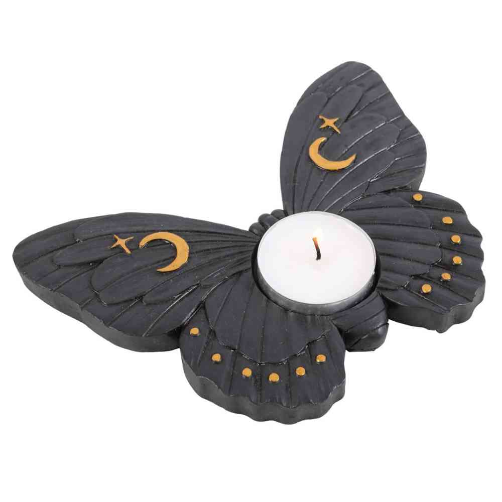 Something Different - Black Moth Teelichthalter - Schwarz